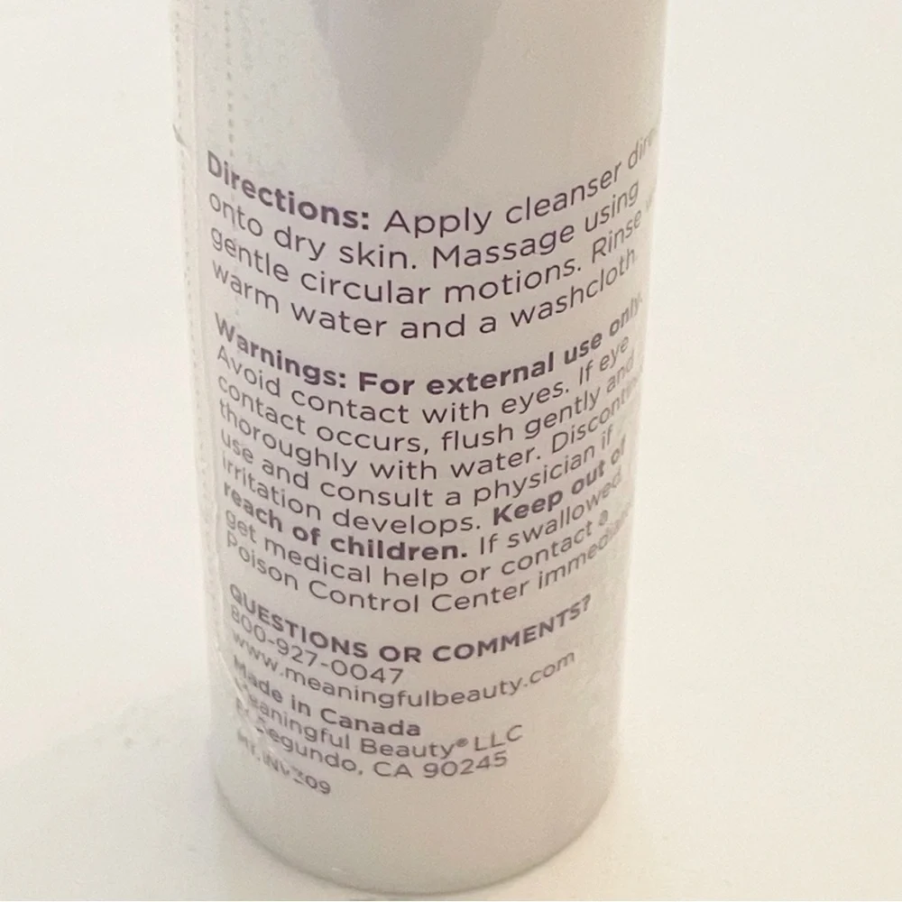 Meaningful Beauty‎ Cindy Crawford Skin Softening Cleanser 2oz NEW Skincare